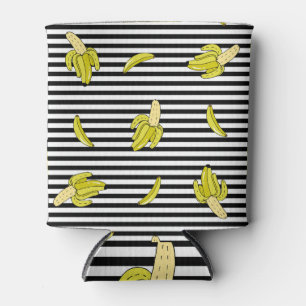 Enfriador De Latas Parches de plátano personalizado: estilo retro.