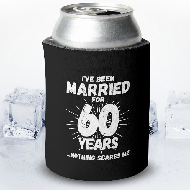 Enfriador De Latas Parejas casadas con 60 años de graciosos 60 años (Subido por el creador)