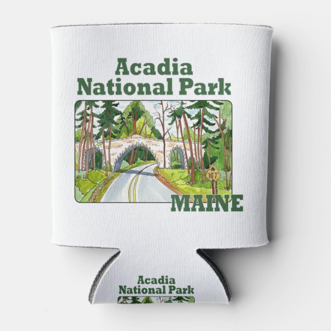 Enfriador De Latas Parque nacional Acadia, Maine (Anverso)