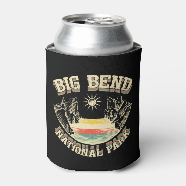 Enfriador De Latas Parque nacional Big Bend Retro (Lata Anverso)