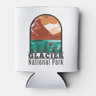 Enfriador De Latas Parque nacional Glaciar Montana Vintage