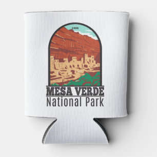 Enfriador De Latas Parque nacional Mesa Verde Colorado Vintage colori