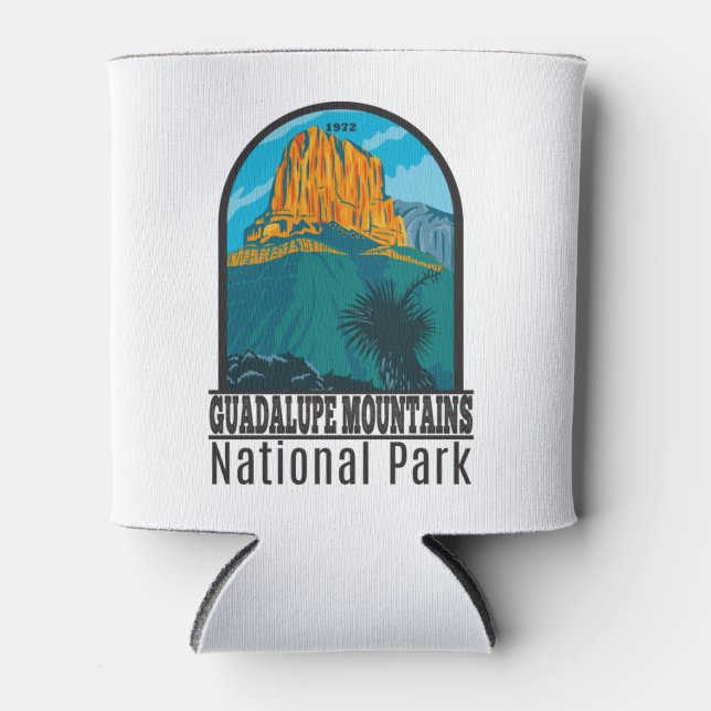 Enfriador De Latas Parque nacional Montañas Guadalupe Texas Vintage (Anverso)