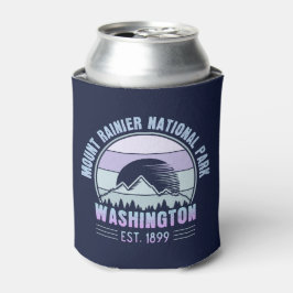 Enfriador De Latas Parque nacional Mount Rainier Washington Retro