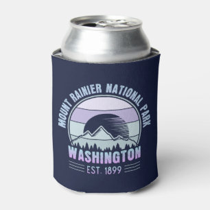 Enfriador De Latas Parque nacional Mount Rainier Washington Retro