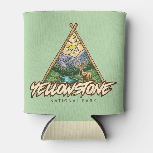 Enfriador De Latas Parque Nacional Yellowstone (Anverso)