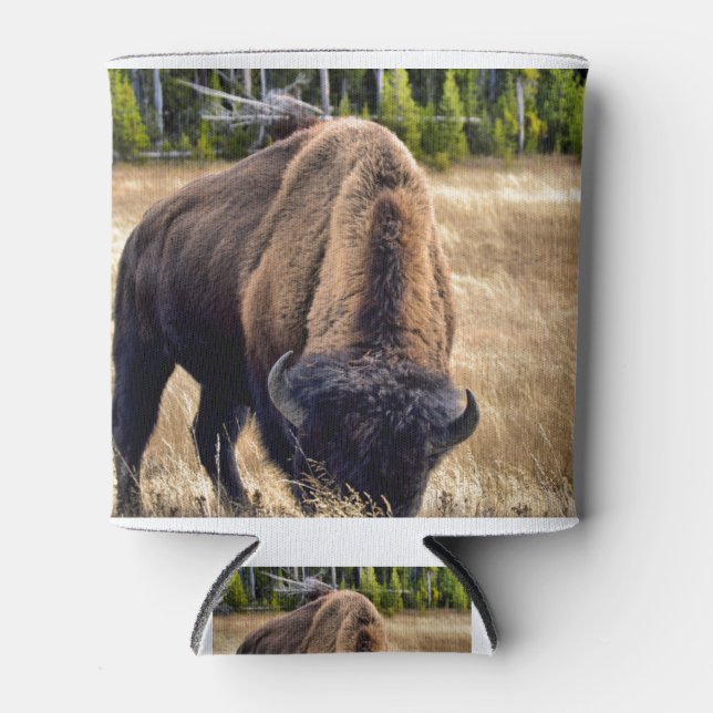 Enfriador De Latas Parque nacional Yellowstone Bison (Anverso)