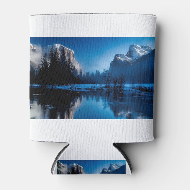 Enfriador De Latas Parque nacional Yellowstone en invierno (Anverso)