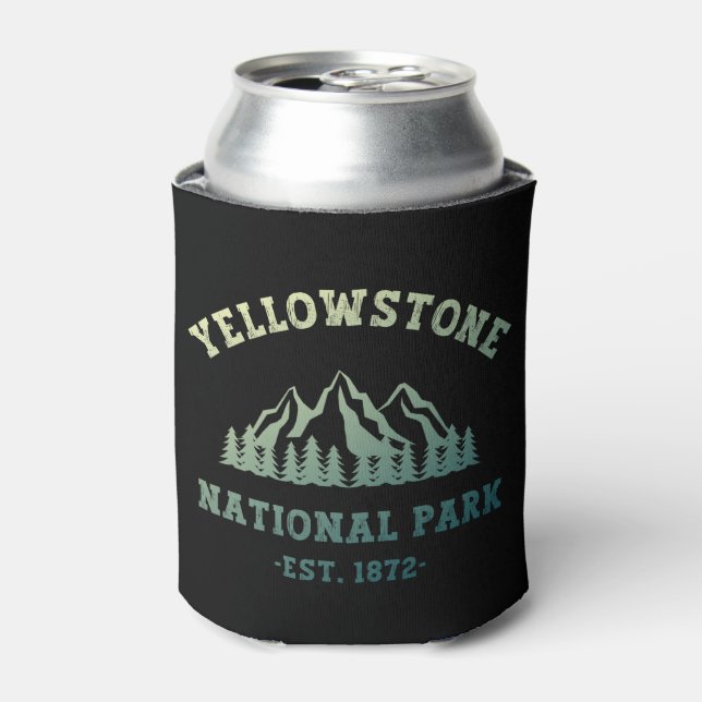 Enfriador De Latas Parque nacional Yellowstone Gradient Camping (Lata Anverso)