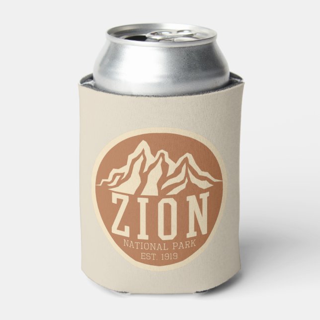 Enfriador De Latas Parque nacional Zion Utah Estados Unidos Retro al  (Lata Anverso)
