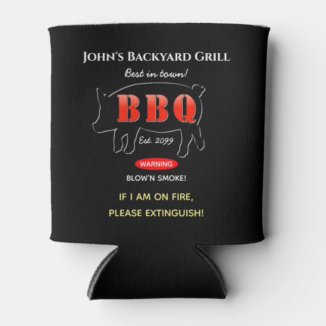 Enfriador De Latas Parrillada Amo de Grill Backyard BBQ (Anverso)