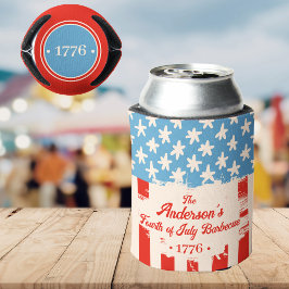 Enfriador De Latas Parrillada de nombres de familia de estrellas y ba