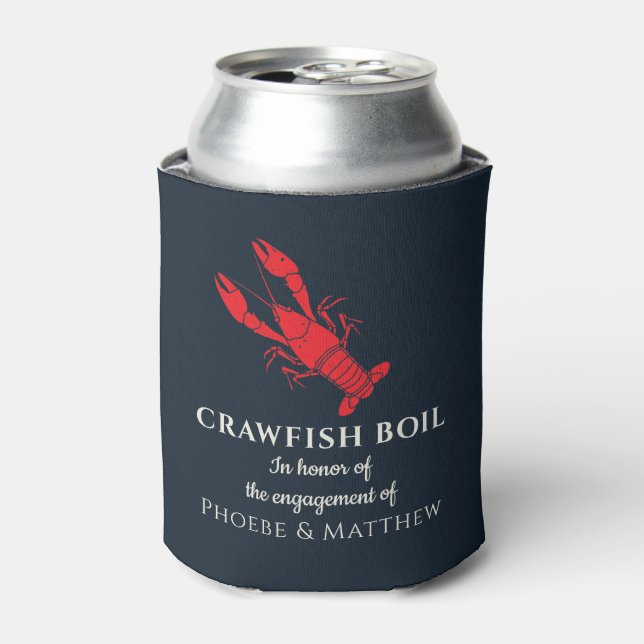 Enfriador De Latas Partido de compromiso de la hierba de la langosta (Lata Anverso)