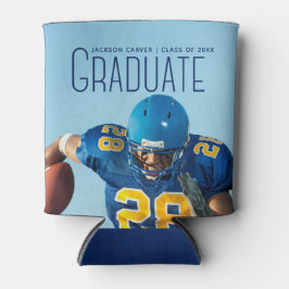 Enfriador De Latas Partido de Graduación de Fotos de Jugador de Fútbo