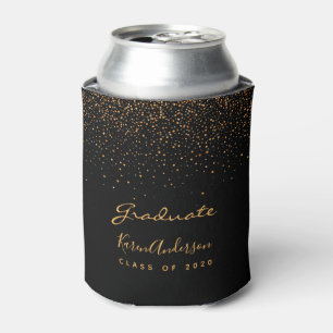 Enfriador De Latas Partido de graduación de oro negro