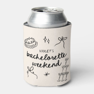 Enfriador De Latas Partido de la Bachelorette Whimsical