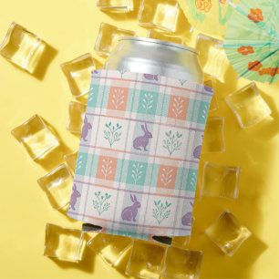 Enfriador De Latas Pascua de cuadros escoceses  