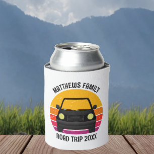 Enfriador De Latas Paseo de primavera personalizado con puesta de sol