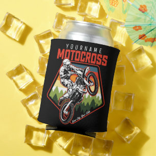 Enfriador De Latas Paseo en moto de cross personalizado en pista de t