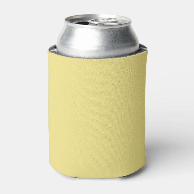 Enfriador De Latas Pastel sólido Amarillo moderno (Lata Anverso)