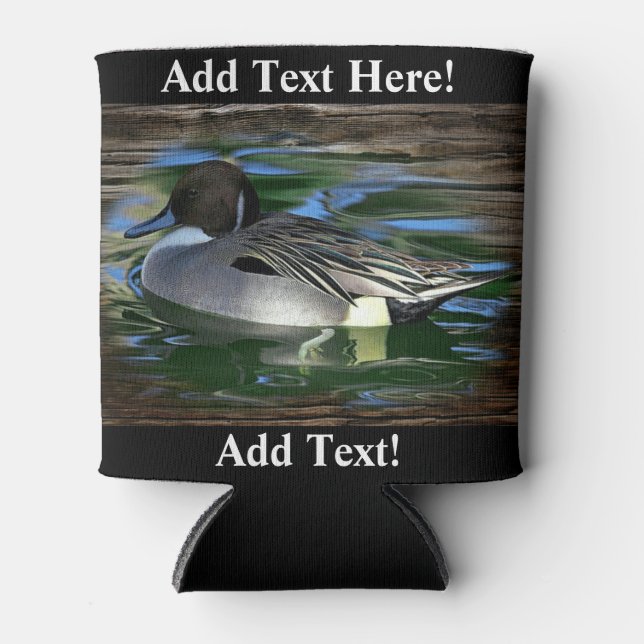 Enfriador De Latas Pato En El Refrigerador de bebidas Del Lago (Anverso)