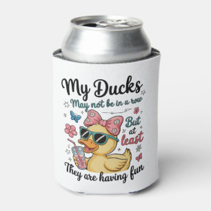 Enfriador De Latas Patos Desalineados Divertido Lindo Tendencia Sarcá