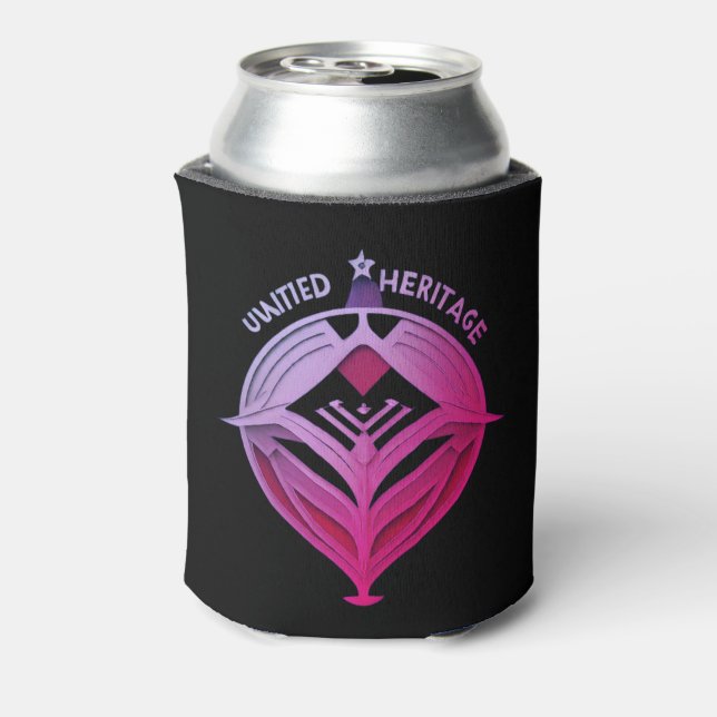 Enfriador De Latas Patrimonio Orgulloso de la Visión Unida (Reverso de la lata)