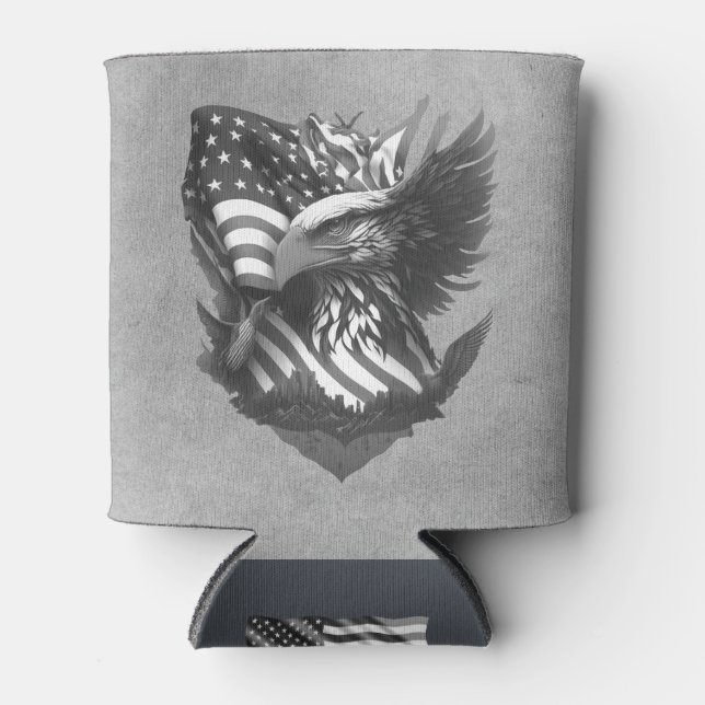 Enfriador De Latas Patriotic Appreciation Thank You Military Veterans (Anverso)