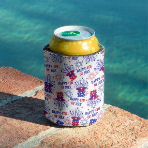 Enfriador De Latas Patriotic USA 4 de julio