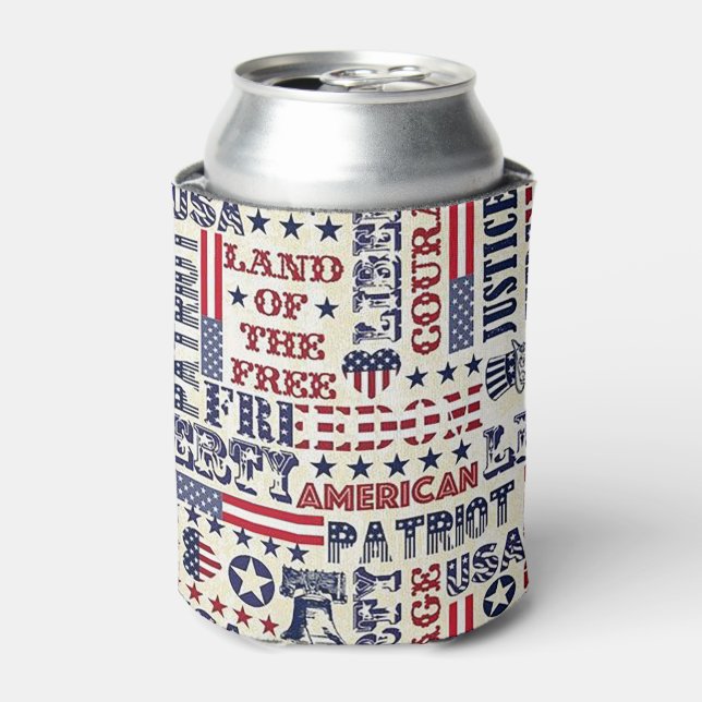 Enfriador De Latas Patriótico (Lata Anverso)