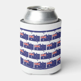 Enfriador De Latas Patriótico | BANDERA AUSTRALIANA | Esquema del map