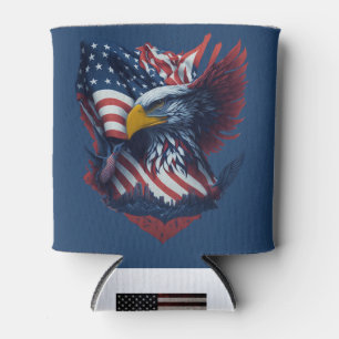 Enfriador De Latas Patriotismo de la libertad de arte de Estados Unid