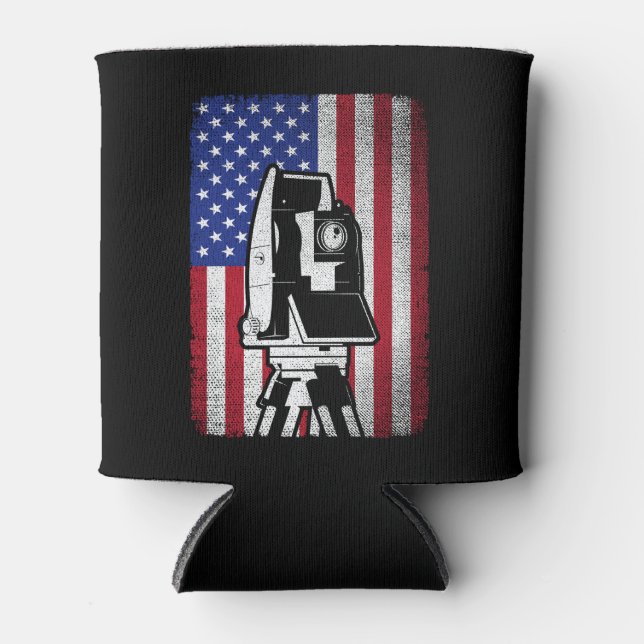 Enfriador De Latas Patrocinador Patriótico de Estados Unidos (Anverso)