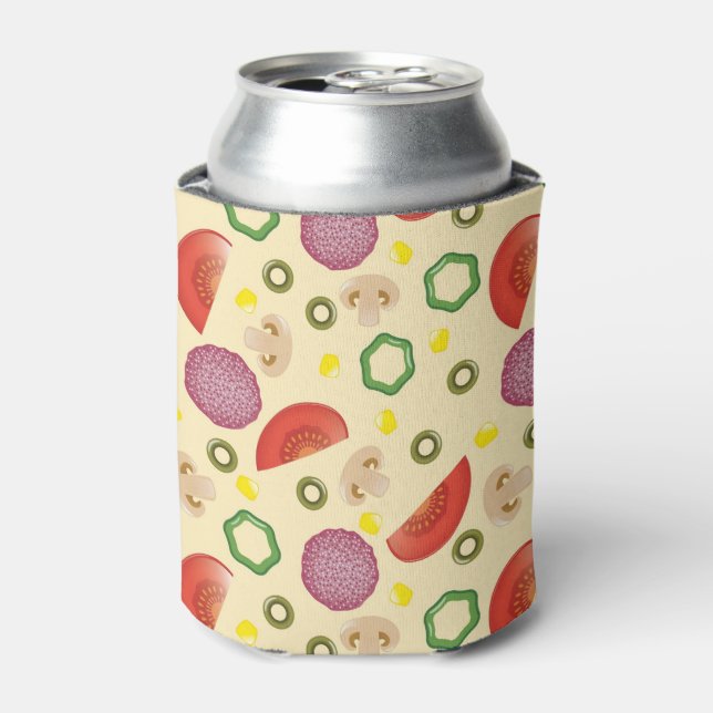 Enfriador De Latas Patrón 2 de pizza (Lata Anverso)