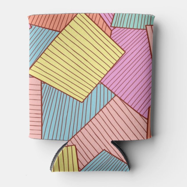 Enfriador De Latas Patrón abstracto (Anverso)