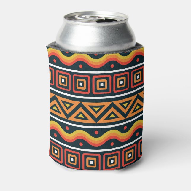 Enfriador De Latas Patrón africano de nombre personalizado (Reverso de la lata)