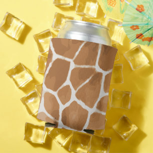 Enfriador De Latas Patrón animal de jirafa