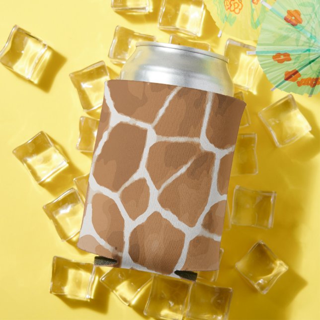Enfriador De Latas Patrón animal de jirafa (Verano in situ)