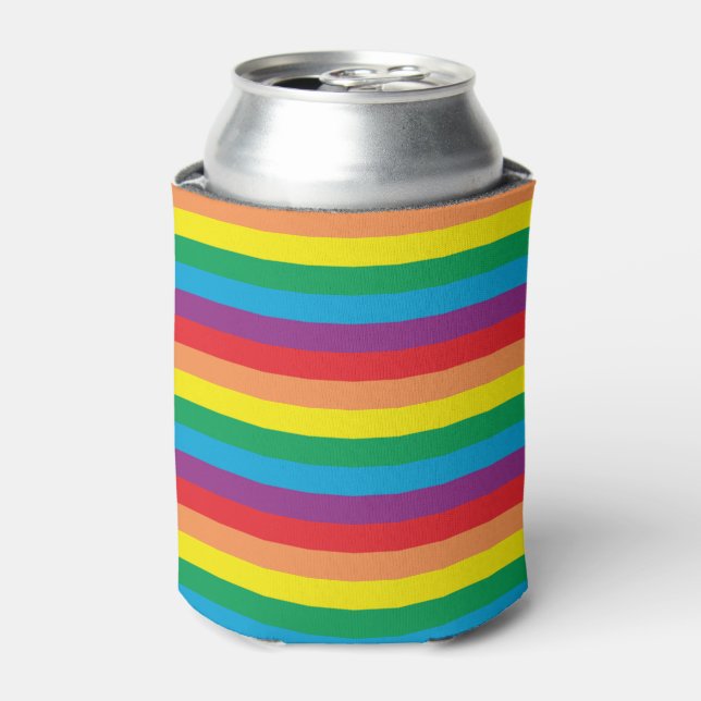 Enfriador De Latas Patrón arcoiris simple (Lata Anverso)