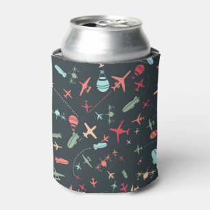 Enfriador De Latas Patrón avión negro y avión