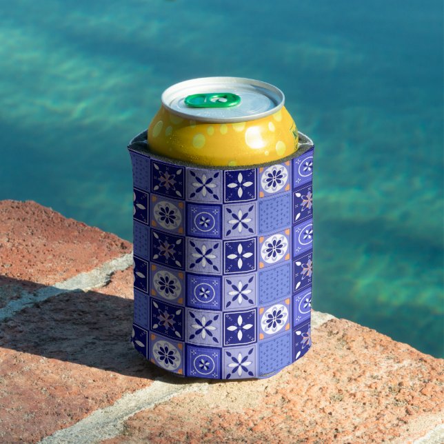 Enfriador De Latas Patrón azulejo violeta (Piscina in situ)