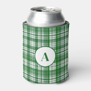Enfriador De Latas Patrón blanco y verde moderno