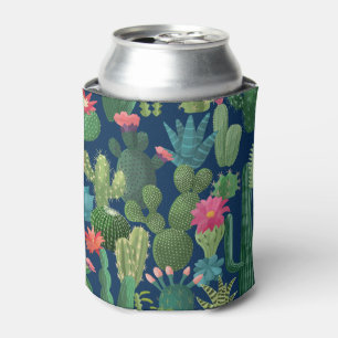 Enfriador De Latas Patrón Cacti Verde Verde azulado en Blogueo