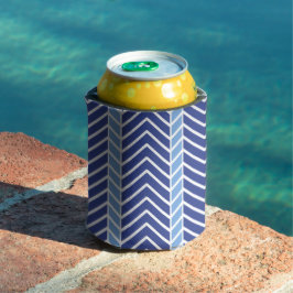 Enfriador De Latas Patrón Chevron Azul