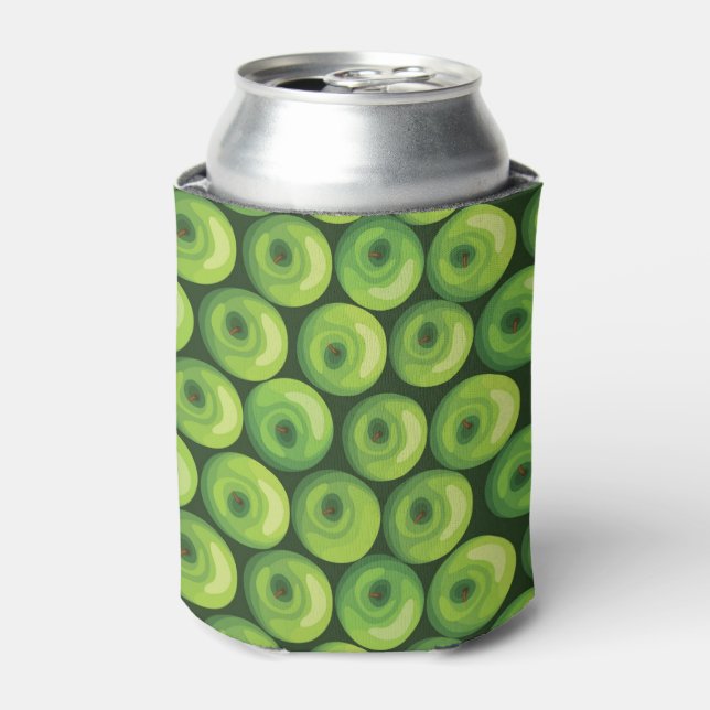 Enfriador De Latas Patrón con manzanas verdes (Lata Anverso)