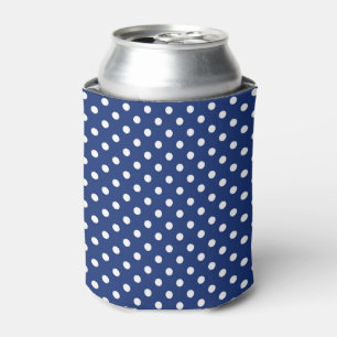 Enfriador De Latas Patrón con puntos de polka blanco