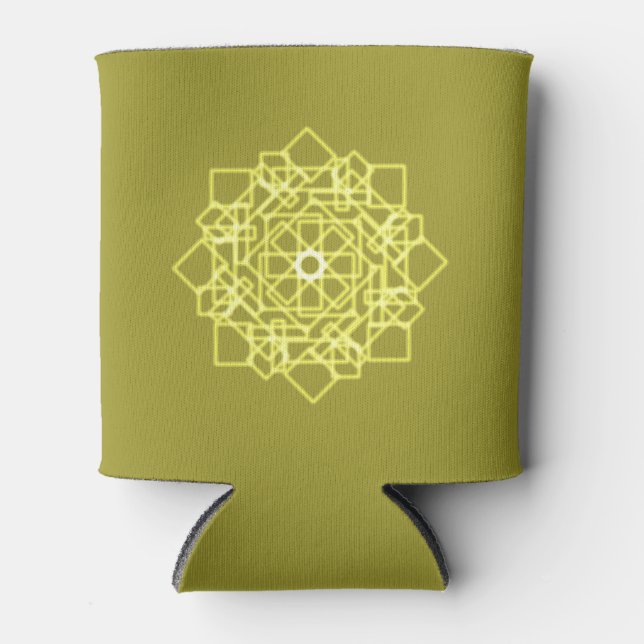 Enfriador De Latas patrón cuadrado tailandés de diseño gráfico modern (Anverso)