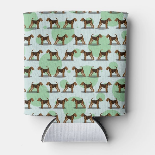 Enfriador De Latas Patrón de Airedale Terrier (Anverso)