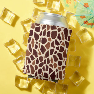 Enfriador De Latas Patrón de animal de jirafa
