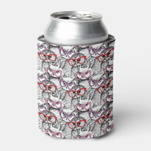 Enfriador De Latas Patrón de anteojos de búho